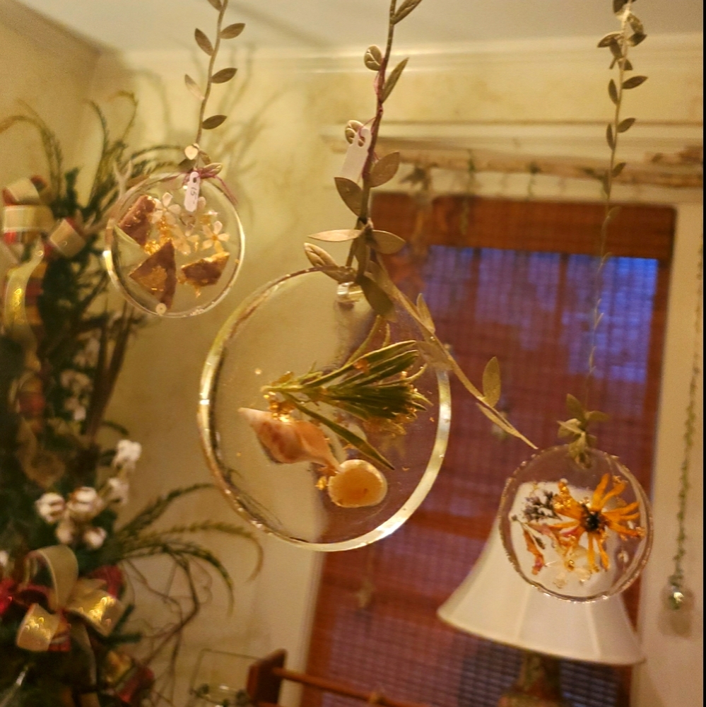 Hand made hanging ornaments